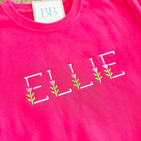 Girls custom sweatshirt - Bogey and Byrd