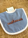 Gingham baby bib - Bogey and Byrd