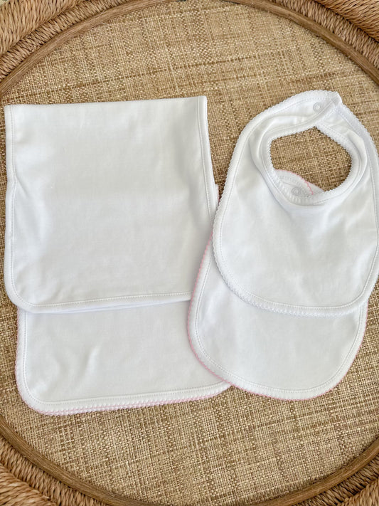 Cotton bib/burp cloth bundle!