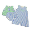 Mint and Blue Gingham Jon Jon