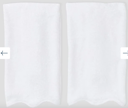 Weezie Scallop Hand Towels (Pair) - Bogey and Byrd