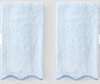 Weezie Scallop Hand Towels (Pair) - Bogey and Byrd