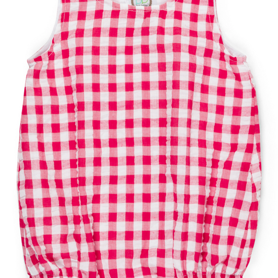 White and blue gingham bubble - Bogey and Byrd