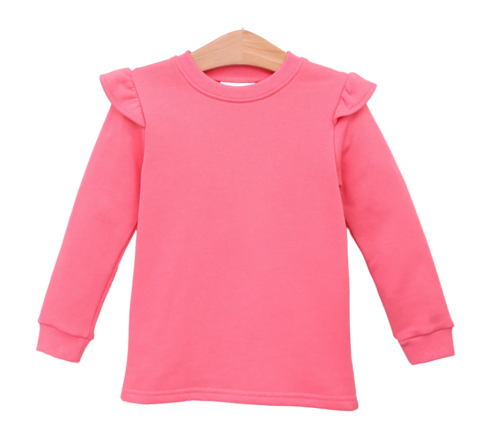 French Terry Flutter Sleeve sweatshirt