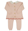 Feltman Scalloped Contrast Trim Knit Set - Bogey and Byrd