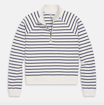 Adult Half-Zip in Stripe (Women's Fit)