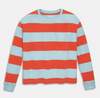 Women's Fit Long Sleeve Relaxed Tee in Rugby Stripe