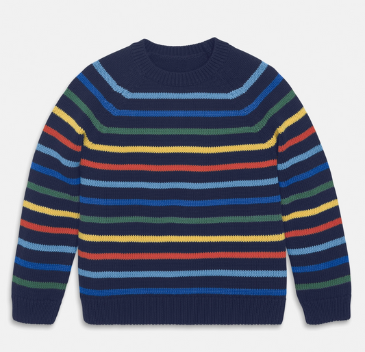 Kids Sweater in Multi-Stripe