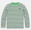 Kids Sesame Street Embroidered Stripe Tee