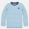 Kids Sesame Street Embroidered Stripe Tee