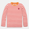 Kids Sesame Street Embroidered Stripe Tee