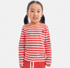 Kids Sesame Street Embroidered Stripe Tee