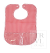 Gingham Clean-Up Bib