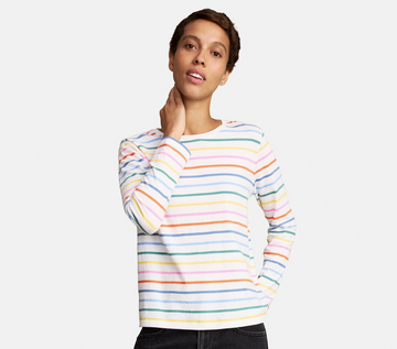 Women's Fit Long Sleeve Everyday Stripe Tee