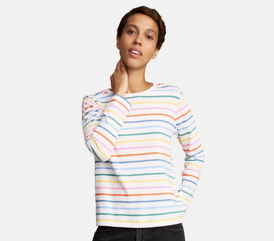 Women's Fit Long Sleeve Everyday Stripe Tee