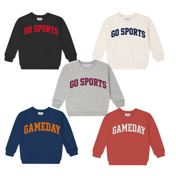 "GO SPORTS" and "GAMEDAY" Sweatshirts