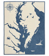 Chesapeake Bay Map Blanket
