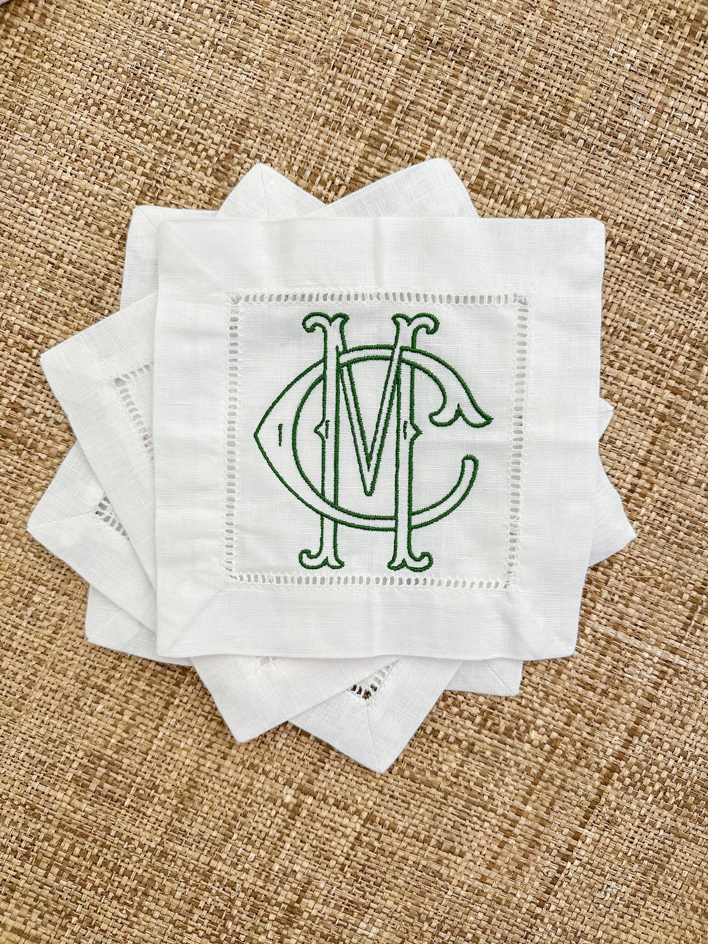 Custom Embroidered Cocktail Napkins