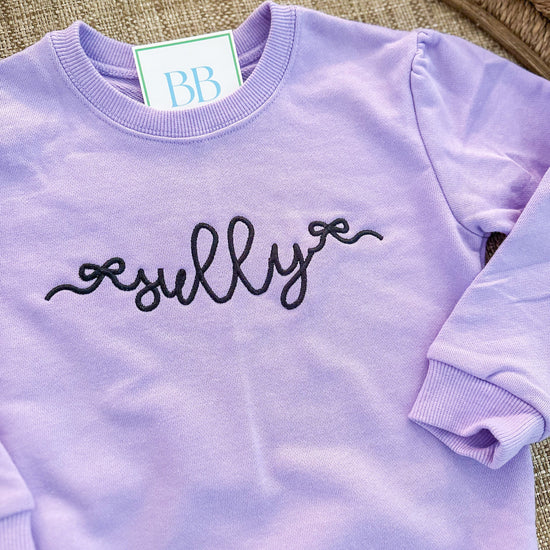 Girls custom sweatshirt - Bogey and Byrd