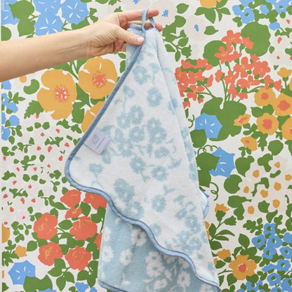 Patterned Scallop Hand Towels (pair)