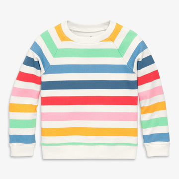 Kids sweatshirt in candy stripe