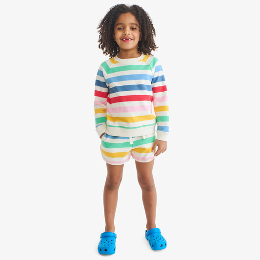 Kids sweatshirt in candy stripe