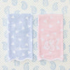 Patterned Scallop Hand Towels (pair)